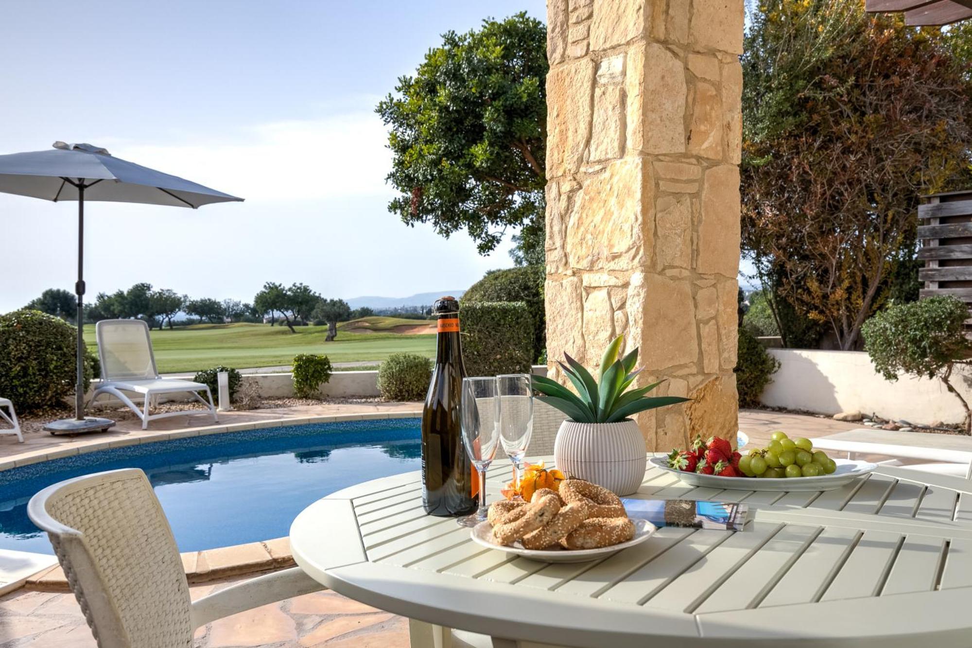 2 Bedroom Kornos With Private Pool And Golf Views, Aphrodite Hills Villa *